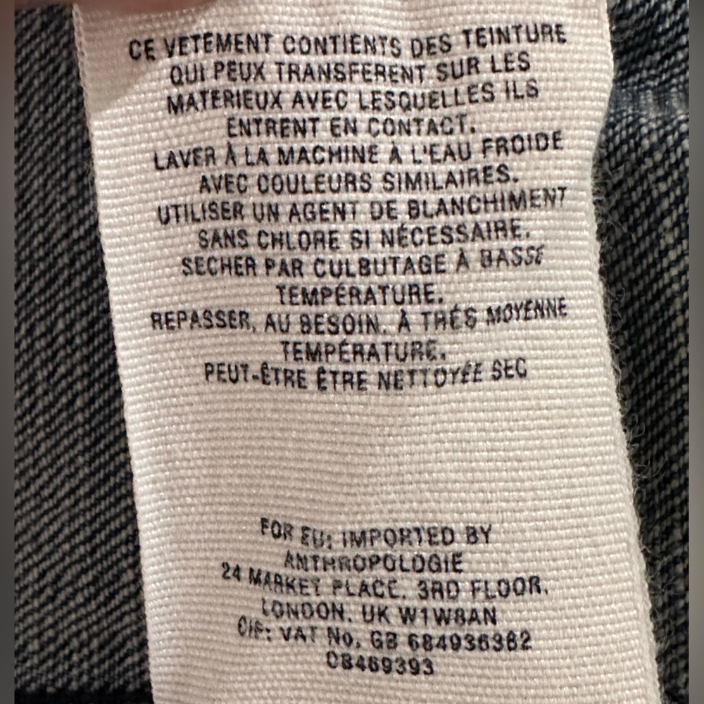 Anthropologie Pilcro And The Letterpress Cotton Stretch Denim Jean Jacket - Picture 11 of 12